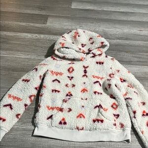 Cozy Patterned Sherpa Hoodie